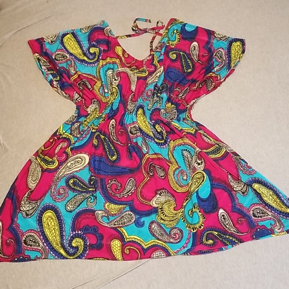 WinWin Tops - Multicolored adjustable tie blouse